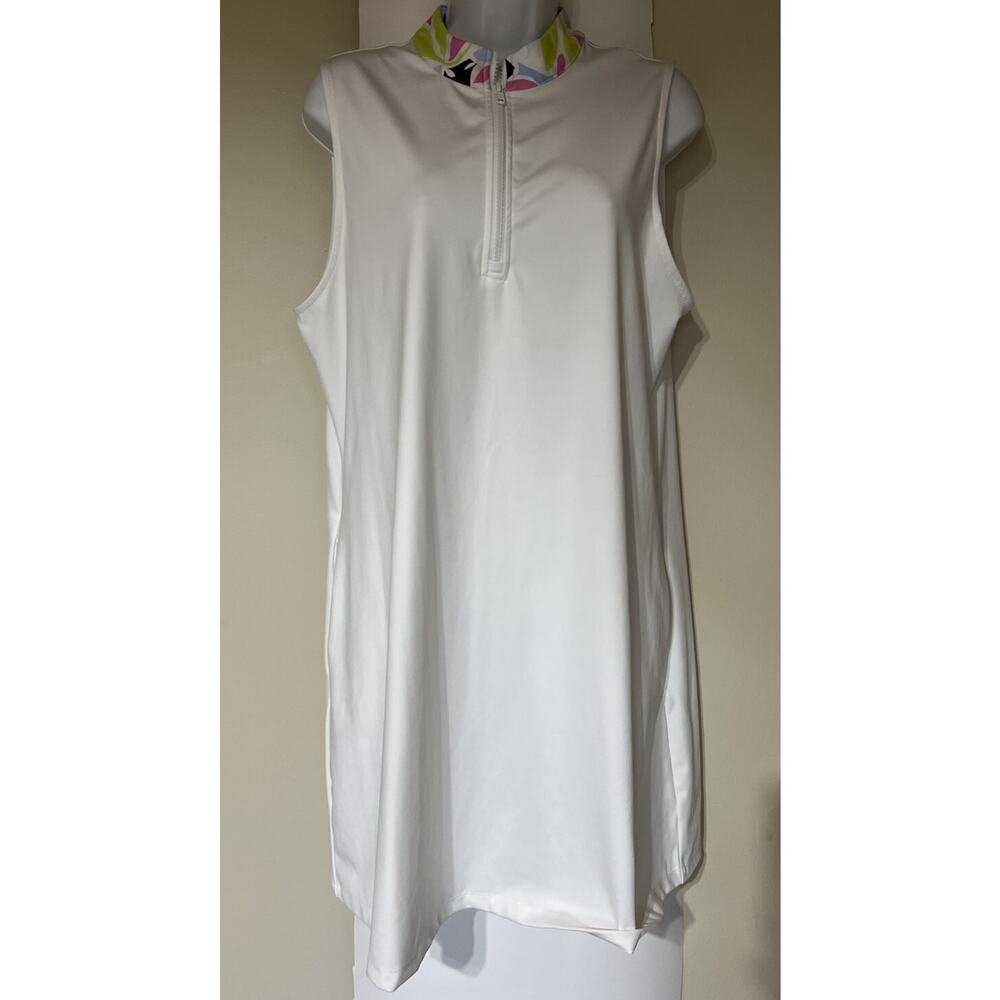 Tommy Bahama Womens White Sleeveless Golf Dress Large - Picture 9 of 9